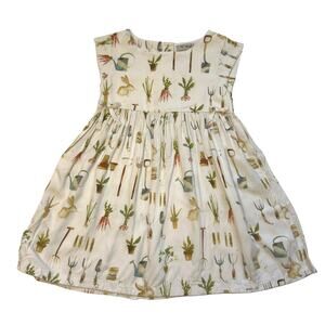 Next Garden Print Cream Dress
